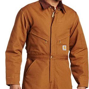 Carhartt Quilt Lined Duck Coverall w/ Tags, Brown, 34 Regular